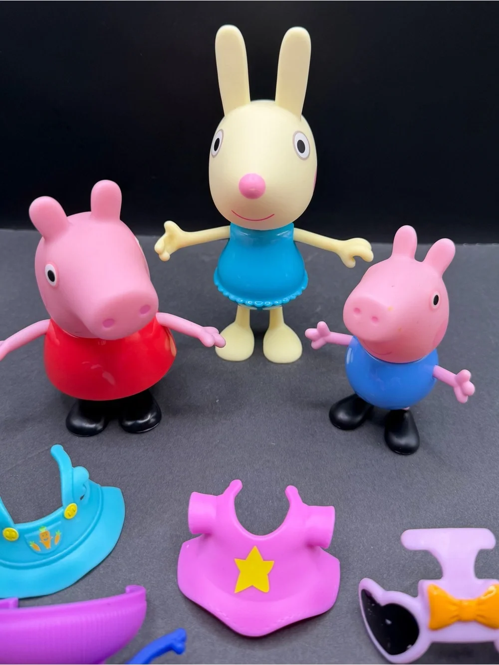 Peppa Pig, Rebecca‎ Dress-Up Figure & two more figures plus accessories